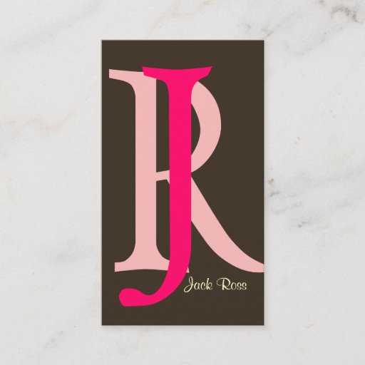 Customizable Monogram businesscards business card template