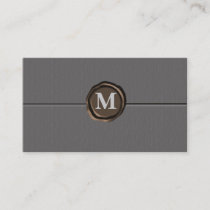 Monogram businesscards business card