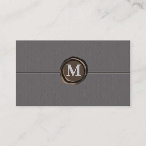 Monogram businesscards business card template