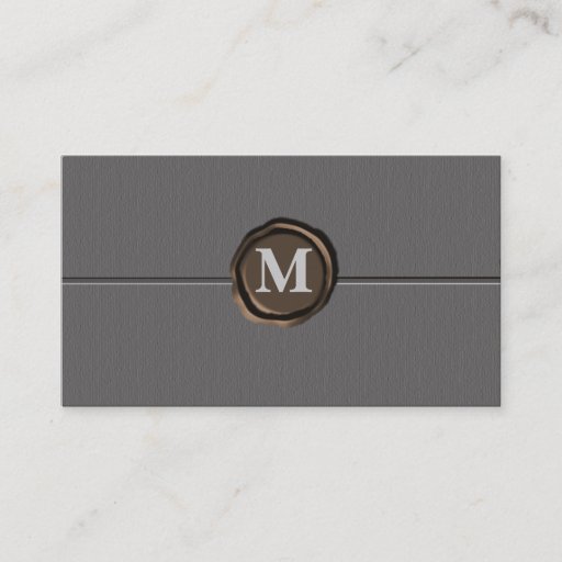 Customizable Monogram businesscards business card template