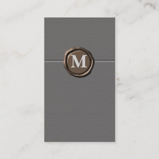 Customizable Monogram businesscards business cards