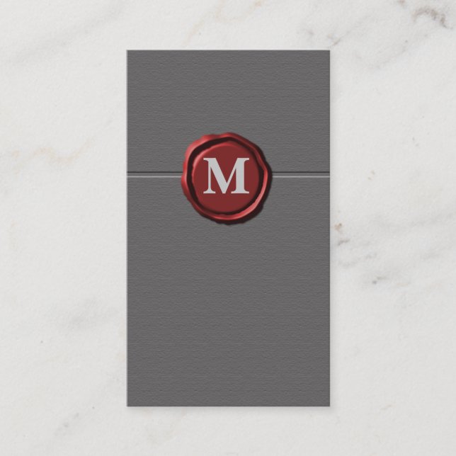 Monogram businesscards business card (Front)