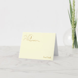 Monogram Butterfly Note Cards