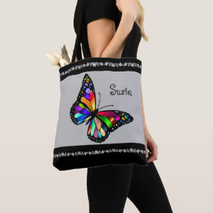 MONOGRAM BUTTERFLY TOTE BAG