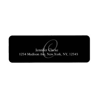 Monogram C Address Labels