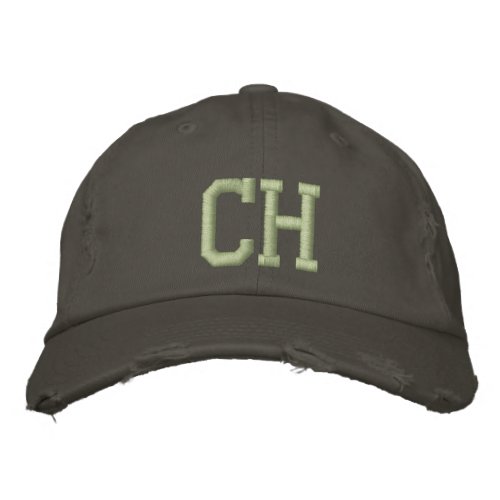 MONOGRAM C AND H EMBROIDERED BASEBALL HAT