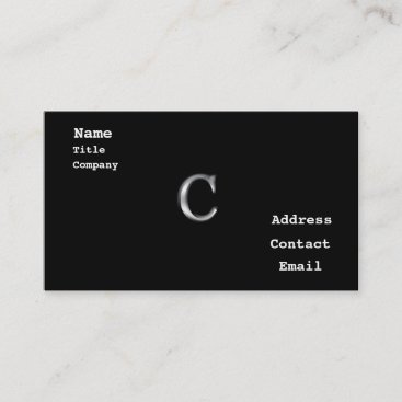 Monogram C business Cards