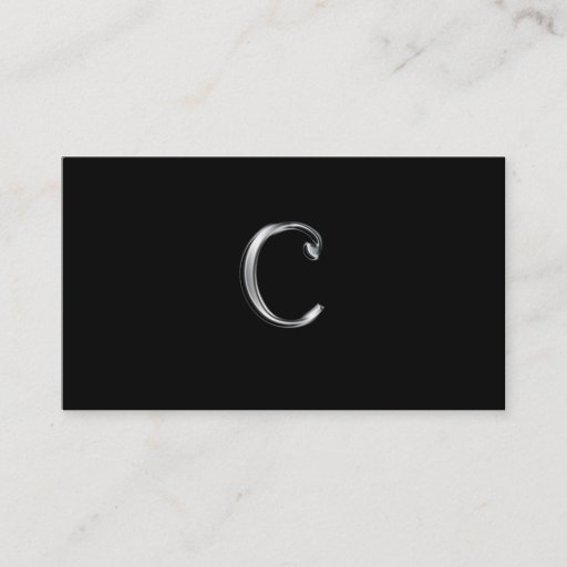 Customizable Monogram C business cards