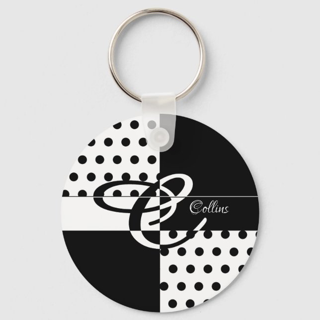Monogram C Keychain (Front)
