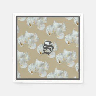Monogram Calla Lillies Napkins