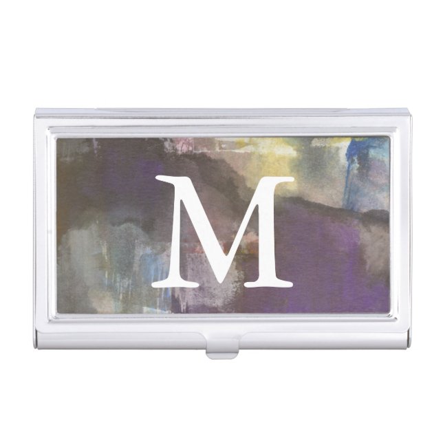 Monogram | Calm Interlude Business Card Case (Front)
