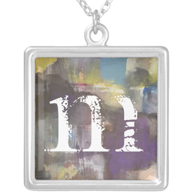 Monogram | Calm Interlude Silver Plated Necklace (Front)