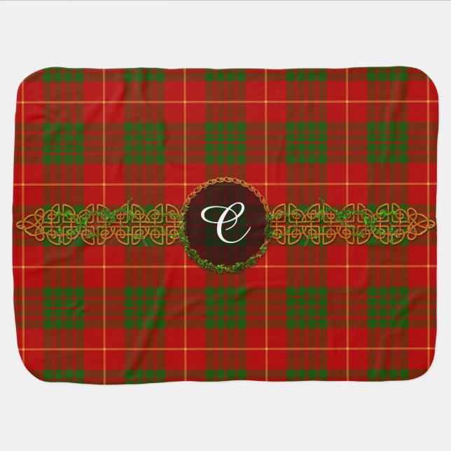 Monogram Cameron Tartan Stroller Blanket (Horizontal)