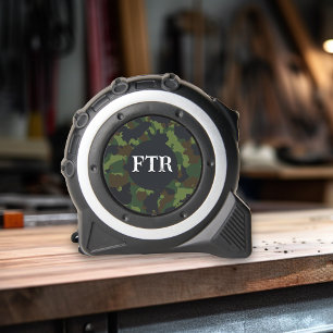 Monogram Camouflage Camo Army Green Tape Measure