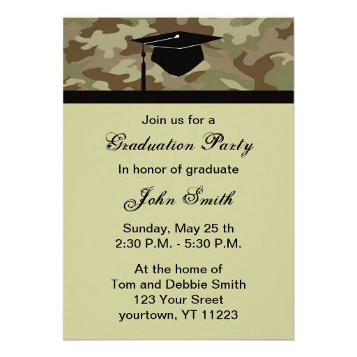 Monogram Graduation Invitations 2