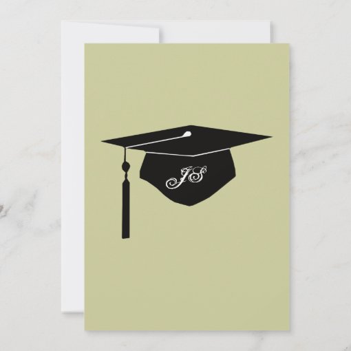 Monogram Camouflage Graduation Party Invitation Zazzle