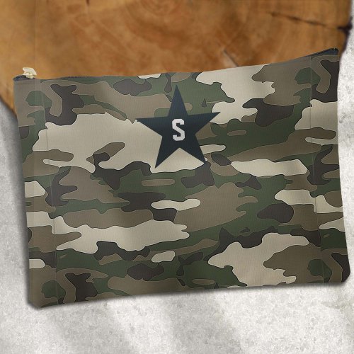 Monogram Camouflage Pattern Camo Accessory Pouch