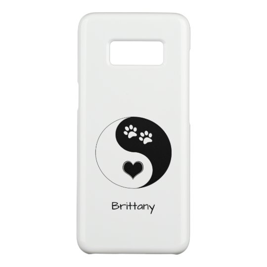 Download Monogram Canine Yin Yang Heart And Dog Paws Case Mate Samsung Galaxy Case Zazzle Com
