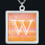 Monogram | Caribbean Sky Silver Plated Necklace<br><div class="desc">Home Décor</div>