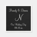 Monogram Carnelian Cute Colored Napkins