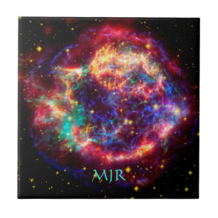 Monogram Cassiopeia, Milky Ways Youngest Supernova Ceramic Tile