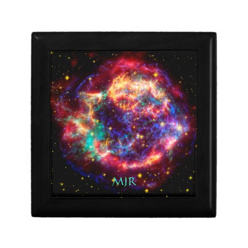 Monogram Cassiopeia Milky Ways Youngest Supernova Jewelry Box