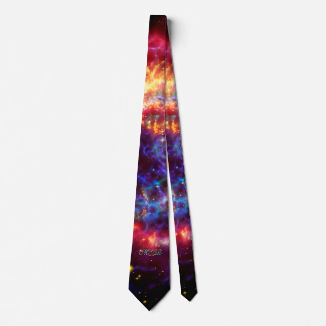 Monogram Cassiopeia, Milky Ways Youngest Supernova Neck Tie (Front)