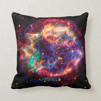 Monogram Cassiopeia, Milky Ways Youngest Supernova Throw Pillow