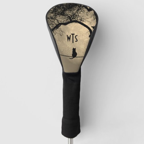 Monogram Cat on a Wire Full Moon Golf Head Cover