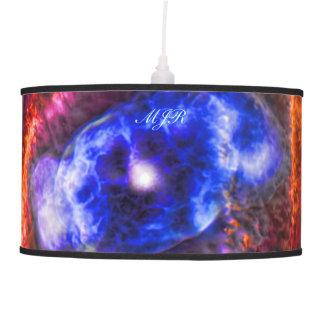 Monogram Cats Eye Nebula, Eye of God outer space Ceiling Lamp