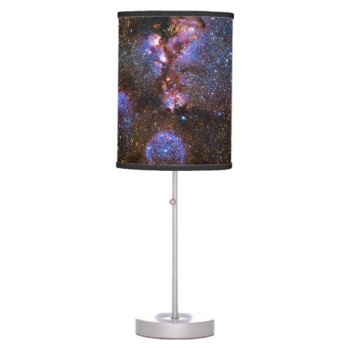Monogram Cats Paw Nebula in Scorpius space picture Table Lamp