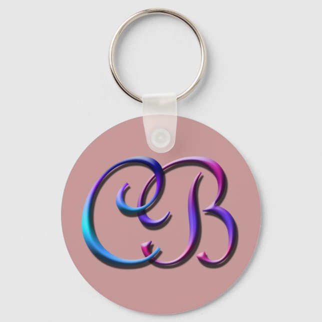 Monogram CB Keychain (Front)