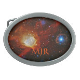 Monogram Starry Wingtip of Small Magellanic Cloud Belt Buckle, Zazzle