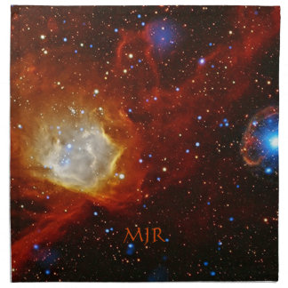 Monogram Celestial Bauble - SXP1062 space picture Cloth Napkin