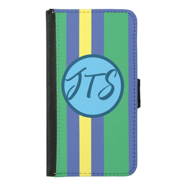 Monogram Cell Phone Wallet Case (Front)