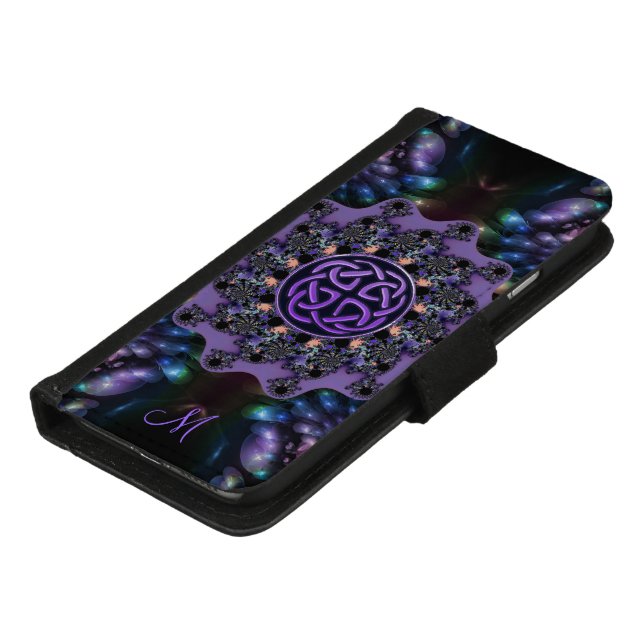 Monogram Celtic Fractal Mandala Wallet Case (Bottom)