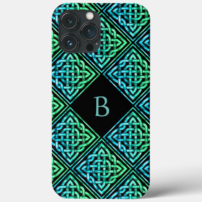 Monogram Celtic Knot iPhone 13 Pro Max Case (Back)