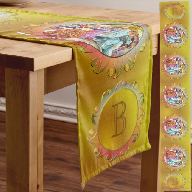 Monogram Ceviche Mexican Festival Dancers 2549 Long Table Runner (Creator Uploaded)