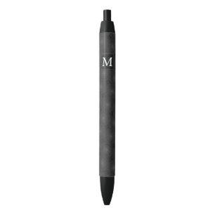 Monogram charcoal circles pattern pen