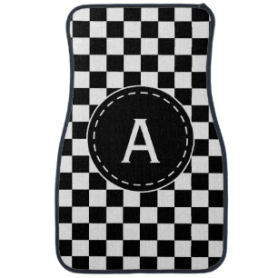 Monogram Checkerboard Car Mats