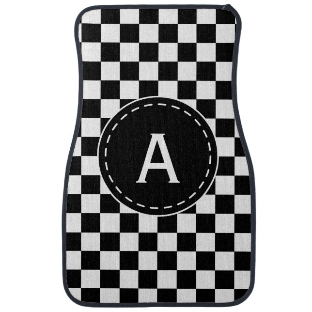 Monogram Checkerboard Car Mats (Front)