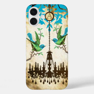 Monogram Cherry Blossom Bird Chandelier iPhone 16 Plus Case