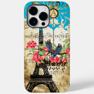 Monogram Cherry Blossom  Bird Chandelier iPhone Case-Mate iPhone 14 Pro Max Case