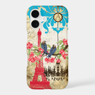 Monogram Cherry Blossom Bird Chandelier iPhone 17 Case