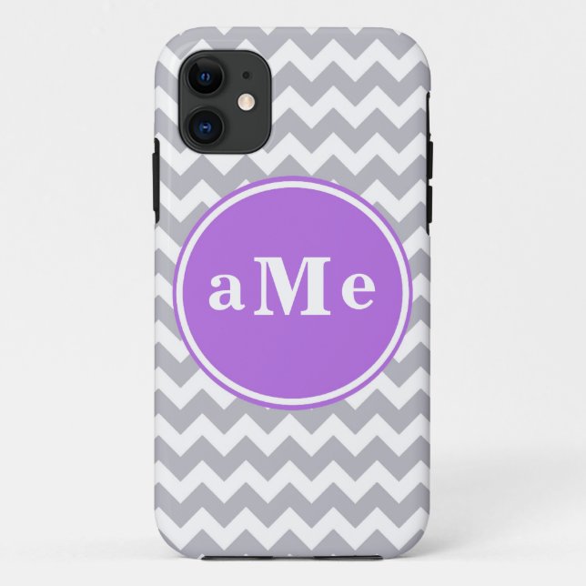 Monogram Chevron Case-Mate iPhone Case (Back)