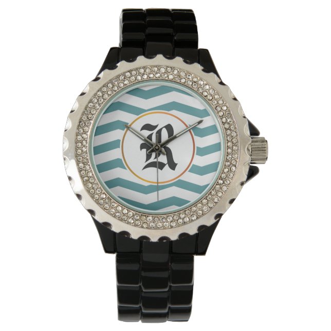 monogram & chevron watch (Front)