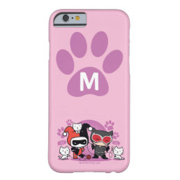 Monogram Chibi Harley Quinn &amp; Catwoman With Cats Barely There iPhone 6 Case