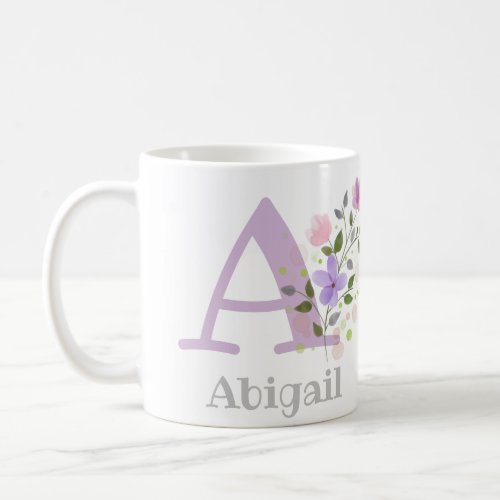Monogram  Christian Name Abigail Coffee Mug