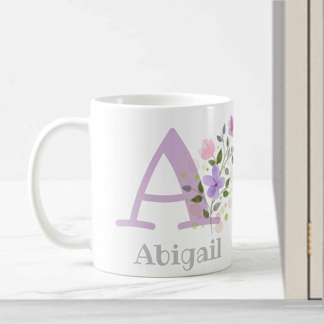 Monogram & Christian Name Abigail Coffee Mug (Creator Uploaded)