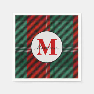 Monogram Christmas Napkins
